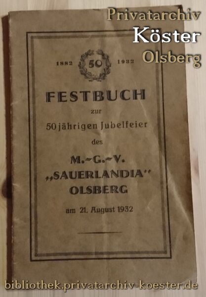 Datei:Festbuch zur 50jährigen Jubelfeier des M.G.V. "Sauerlandia" Olsberg.jpg