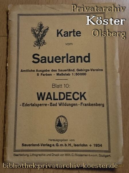 Datei:Karte vom Sauerland, Blatt 10, 1934 - Titel.jpg
